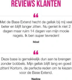 Pink Gellac - Base Extend - Base Coat Gellak - Snel Afweekbaar - 15 Ml -Modecosmetica 1089x1200