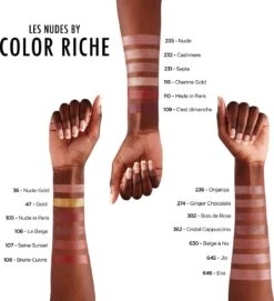 L’Oréal Paris Make-Up Designer Color Riche Satin Lipstick - 231 Sepia Silk - Nude - Verzorgende Lippenstift Met Arganolie Voor Een Comfortabel Gevoel - 4,54 Gr -Modecosmetica 1095x1200