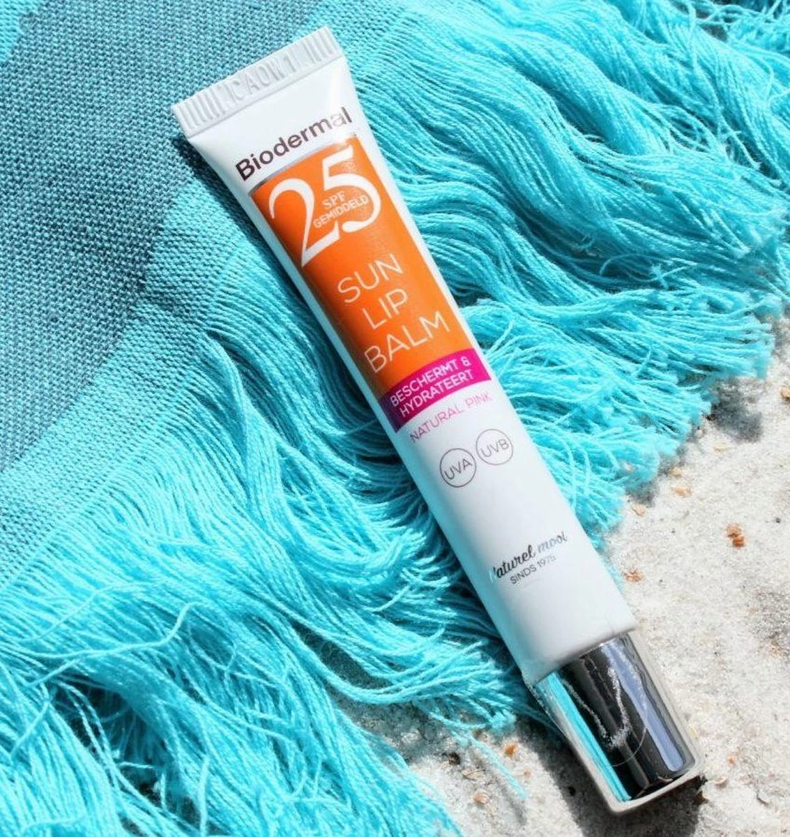 Biodermal Sun Lipbalm SPF25 - Tube 12 Ml - Natural Pink - Lippenbalsem 1 Biodermal Sun Lipbalm SPF25 - Tube 12 Ml - Natural Pink - Lippenbalsem