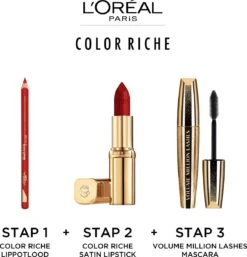 L’Oréal Paris Make-Up Designer Color Riche Satin Lipstick - 231 Sepia Silk - Nude - Verzorgende Lippenstift Met Arganolie Voor Een Comfortabel Gevoel - 4,54 Gr -Modecosmetica 1154x1200 2