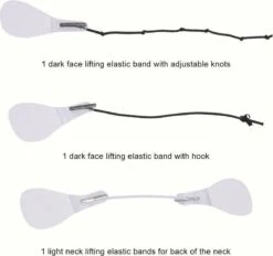 Facelift Tape - Face Tape - Gezicht Tape - Face Tape Lift - Beauty Tape - Facelift Tape Met Elastiek - 40 Stickers + 3 Verschillende Touwtjes -Modecosmetica 1200x1125