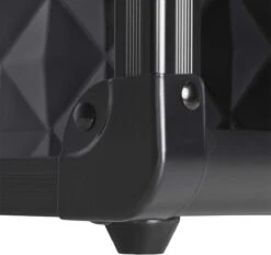 Make-upkoffer, Kapperskoffer, Cosmeticakoffer, Lege Nagelkoffer, Multikoffer, Afsluitbaar Voor Nageldesign/massageolie/fotoapparatuur, 34,7 X 22,2 X 25 Cm , Volledig Zwart HM-YAHEE-411233 -Modecosmetica 1200x1126