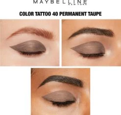 Maybelline Eye Studio Color Tattoo Oogschaduw - 40 Permanent Taupe/bruin -Modecosmetica 1200x1138 2