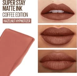 Maybelline SuperStay Matte Ink Lipstick - 260 Hazelnut Hypnotizer - Nude Lippenstift - 5 Ml -Modecosmetica 1200x1192 3