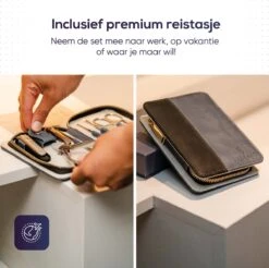 Skeraxo 8-delige Luxe Verschillende Tools - Professioneel Manicure Set & Pedicureset Met Nagelvijl & Nageltang – Behandeling Nagels En Huid -Modecosmetica 1200x1195 2