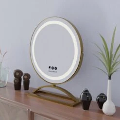 Marbor Make Up Spiegel Met LED Verlichting - Goud - Hollywood Mirror 10 Marbor Make Up Spiegel Met LED Verlichting - Goud - Hollywood Mirror -Modecosmetica 1200x1200 295