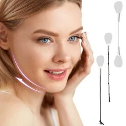 Facelift Tape - Face Tape - Gezicht Tape - Face Tape Lift - Beauty Tape - Facelift Tape Met Elastiek - 40 Stickers + 3 Verschillende Touwtjes -Modecosmetica 1200x1200 331