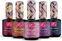 Pink Gellac - Color Box Luminous - Gellak - Set Van 3 Glitter En 2 Effen Kleuren -Modecosmetica 1200x793 1