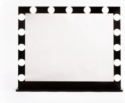 Make Up Spiegel Met Verlichting | Vivo | Hollywood Spiegel | Zwart | Touch | 3 Standen | 70x54 -Modecosmetica 1200x985 1