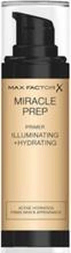 Max Factor Miracle Prep Primer Illuminating & Hydrating - 000 Transparant - 30 Ml -Modecosmetica 341x1200
