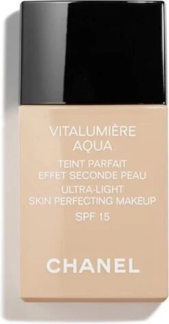 Chanel Vitalumiere Aqua Foundation - 30 Beige - SPF15 - 30 Ml -Modecosmetica 626x1200 1