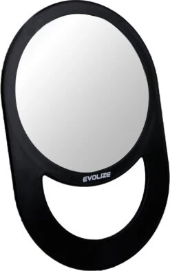 Evolize Onbreekbare Spiegel Met Handvat - Ø 16,5 Cm - Ophangbaar - Rond - Handspiegel - Kappersspiegel - Reisspiegel - Make Up - Afmeting: 28 X 19 Cm - Zwart -Modecosmetica 753x1200 3