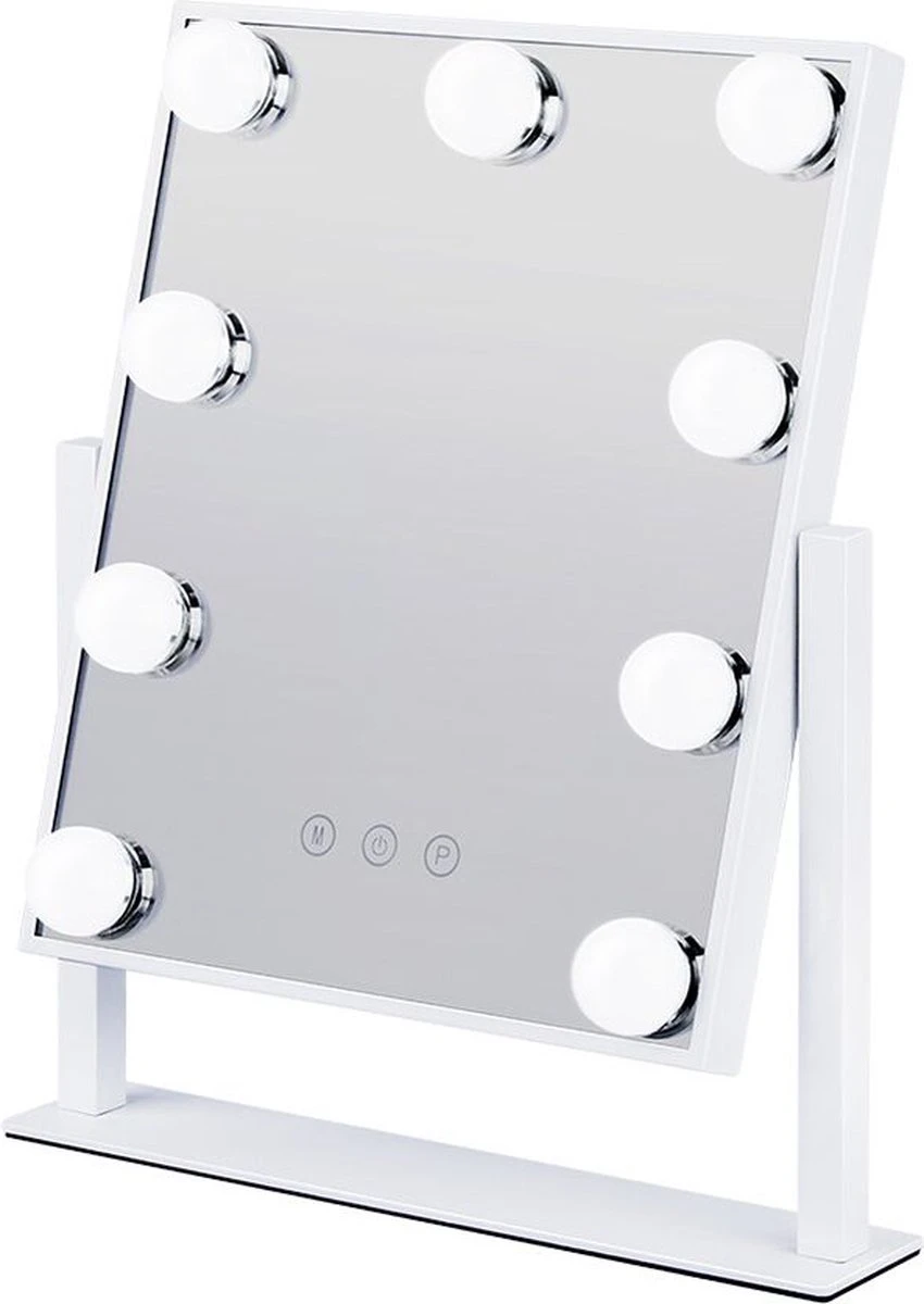 Bright Beauty Vanity Make Up Spiegel Met Verlichting - Wit - Dimbaar Met Drie Lichtstanden 1 Bright Beauty Vanity Make Up Spiegel Met Verlichting - Wit - Dimbaar Met Drie Lichtstanden