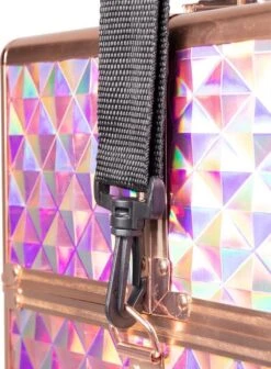 Koffer Groot Holo/Golden Rose XXL Met Opbergvakken -Modecosmetica 883x1200 1