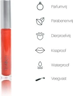 Blèzi® Lip Fix 45 Breezy Red - Lipstick - Lippenstift Langhoudend - Rood Oranje -Modecosmetica 916x1200