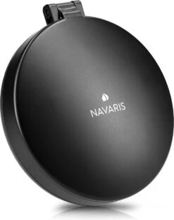 Navaris 1x/5x Vergrotende Make-up Spiegel - Compacte Opvouwbare Kap- En Reisspiegel - Led-verlichte Dubbelzijdige Make-upspiegel - Zwart -Modecosmetica 951x1200 2